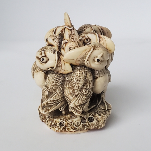 Harmony Kingdom Puffin Trinket Box Figurine In Fine Feather Made In England - Picture 4 of 13